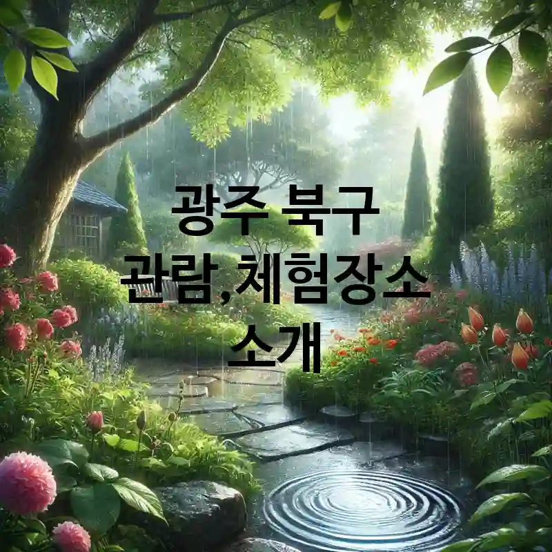 광주 북구 관람,체험 장소 추천 TOP 1